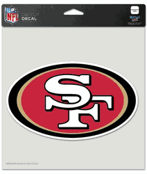 San Francisco 49ers Decal 8x8 Die Cut Color