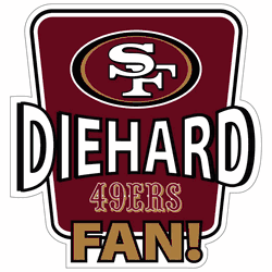 San Francisco 49ers Die-Hard Fan Auto Decal