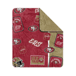 San Francisco 49ers Dream Weave Throw 50x60