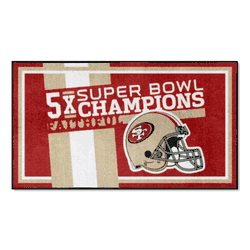 San Francisco 49ers Dynasty 3ft. x 5ft. Plush Area Rug