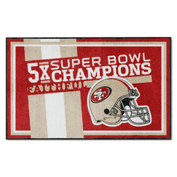 San Francisco 49ers Dynasty 4ft. x 6ft. Plush Area Rug