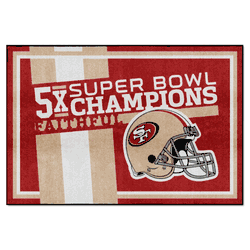 San Francisco 49ers Dynasty 5ft. x 8ft. Plush Area Rug