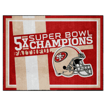 San Francisco 49ers Dynasty 8ft. x 10ft. Plush Area Rug