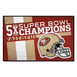 San Francisco 49ers Dynasty Starter Mat Accent Rug - 19in. x 30in.