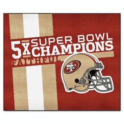San Francisco 49ers Dynasty Tailgater Rug - 5ft. x 6ft.