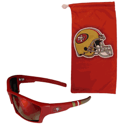 San Francisco 49ers Edge Wrap Sunglass and Bag Set