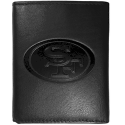 San Francisco 49ers Embossed Leather Tri-fold Wallet