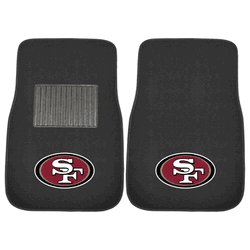 San Francisco 49ers Embroidered Car Mat Set - 2 Pieces