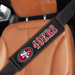 San Francisco 49ers Embroidered Seatbelt Pad - 2 Pieces