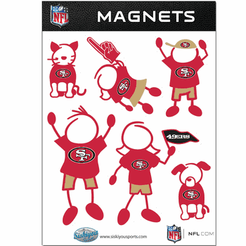 San Francisco 49ers Family Magnet Set