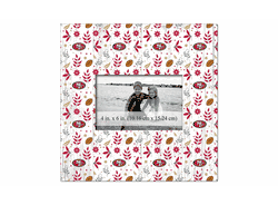San Francisco 49ers Floral Pattern 10x10 Frame