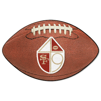 San Francisco 49ers Football Rug - 20.5in. x 32.5in., NFL Vintage
