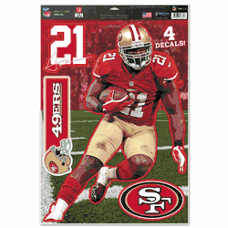San Francisco 49ers Frank Gore Decal 11x17 Multi Use