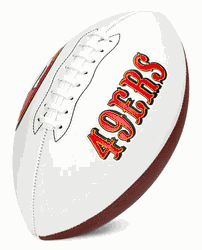San Francisco 49ers Franklin NFL Team Signature Autograph White Panel Football