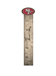 San Francisco 49ers Growth Chart Sign 6x36