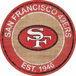 San Francisco 49ers Heritage Logo Round Sign