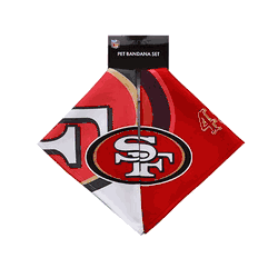 San Francisco 49ers Home and Away Pet Bandana Set Medium