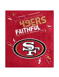 San Francisco 49ers HSN Plush Throw 60x70