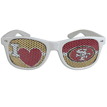 San Francisco 49ers I Heart Game Day Shades