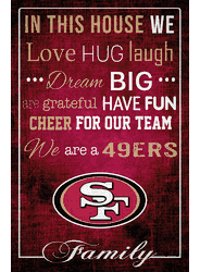 San Francisco 49ers In This House 17x26