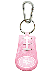San Francisco 49ers Keychain Pink Football CO