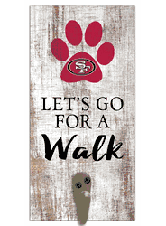 San Francisco 49ers Leash Holder 6x12 Sign