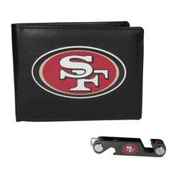 San Francisco 49ers Leather Bi-fold Wallet & Key Organizer