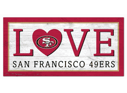 San Francisco 49ers Love 6x12 Sign