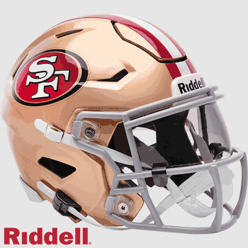 San Francisco 49ers Mid Sized SpeedFlex Helmet