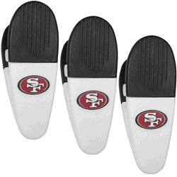 San Francisco 49ers Mini Chip Clip Magnets, 3 pk
