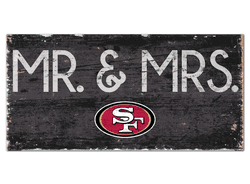 San Francisco 49ers Mr & Mrs Sign