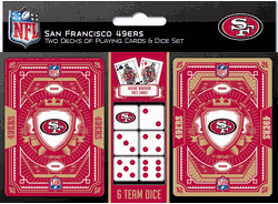 San Francisco 49ers NFL 2-pack Playing Cards & Dice Set