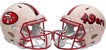 San Francisco 49ers NFL Full Size Authentic Speed Football Helmet RETRO