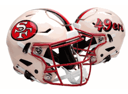 San Francisco 49ers NFL Full Size SPEEDFLEX Authentic Speed Football Helmet RETRO