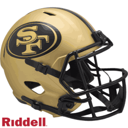 San Francisco 49ers NFL Helmet Riddell Replica Full Size Speed Style Rave Alternate <B>RAVE</B>