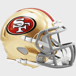 San Francisco 49ers NFL Mini Speed Football Helmet