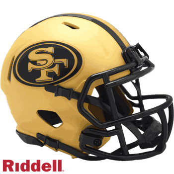 San Francisco 49ers NFL Mini Speed Football Helmet RAVE