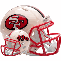 San Francisco 49ers NFL Mini Speed Football Helmet RETRO