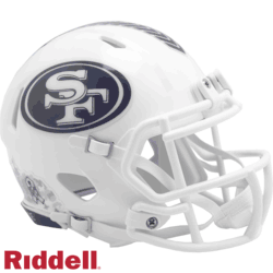 San Francisco 49ers NFL Mini Speed Football Helmet <B>Salute To Service 2024</B>