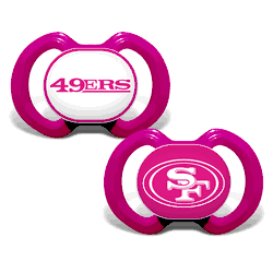 San Francisco 49ers Pacifier 2-Pack - Pink