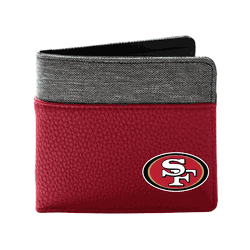 San Francisco 49ers Pebble BiFold Wallet DRED