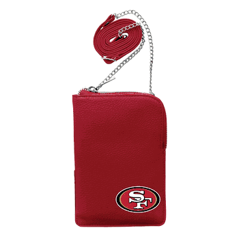 San Francisco 49ers Pebble Smart Purse Dark Red