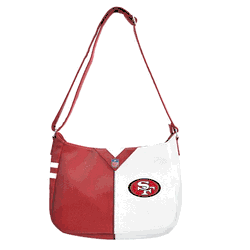San Francisco 49ers Pebble Split Hobo Shoulder Bag
