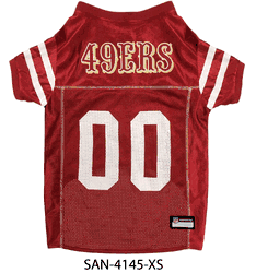 San Francisco 49ers Pet Mesh Jersey X-Small