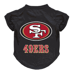 San Francisco 49ers Pet T-Shirt Medium