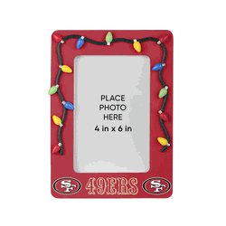San Francisco 49ers Picture Frame with Holiday Lights