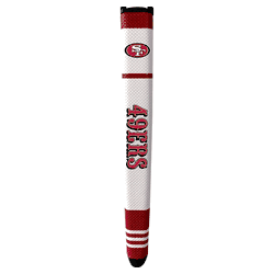 San Francisco 49ers Putter Grip (White with colored stripes)
