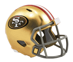 San Francisco 49ers Riddell NFL Speed Pocket Pro Helmet
