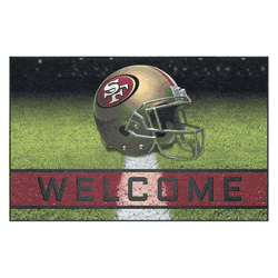 San Francisco 49ers Rubber Door Mat - 18in. x 30in.