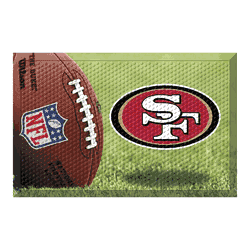 San Francisco 49ers Rubber Scraper Door Mat